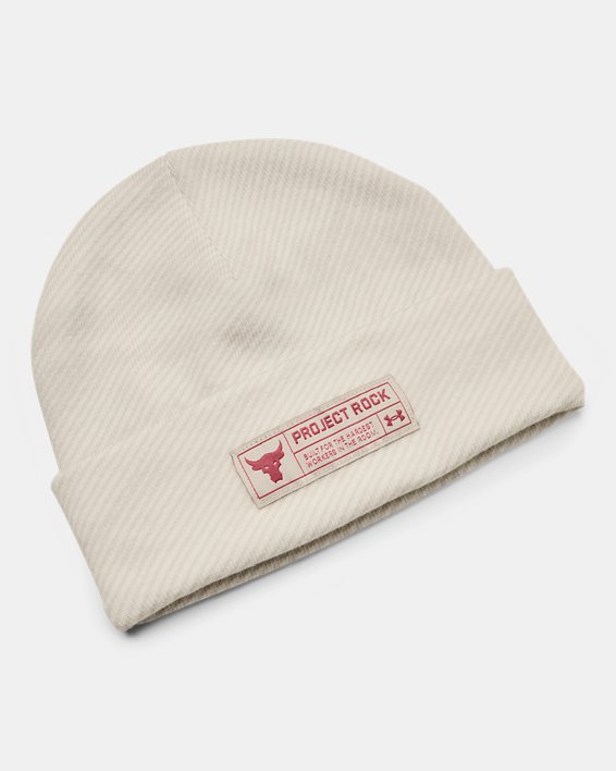 Men's Project Rock Beanie in White image number 0